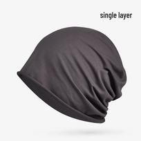 Kvėpuojanti pavasario/vasaros miego kepuraitė plikiems – Vėjui atspari ir lengva unisex kepurė One Size (54cm-62cm) gray
