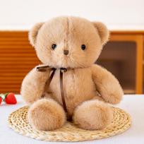 Hug baby bear series millet teddy bear girl sleeping throw pillow plush toy birthday gift for boys and girls Sitting height 25cm
