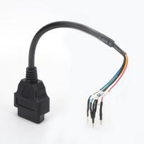 16PIN Kabelio Testavimo Adapterio Jungtis Automobiliui Motociklui Universalus OBD ODB2 Laidynas gray