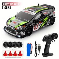 RC drift car 1:24 mastelio mini drift RC automobilis 2,4 GHz nuotolinio valdymo automobilis, greitis 20+ km/h RC automobiliai Drift automobilis su drift padangomis, kliūtimis ir šviesomis 8605