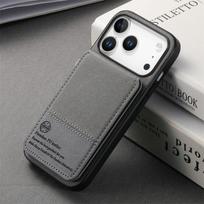 RFID Blocking Leather Card Back Phone Case for IPhone 17 Pro Max Cover Cases IPhone Air 17 16E 15 14 13 12 11 Protective Case iPhone Air