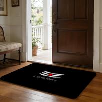 Lord Shiva Hindu God Buddha Floor Mat Soft Flannel Absorbent Mat Non-Slip Rug Home Bedroom Bathroom 40cm x 60cm