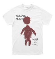 Depeche Mode Playing the Angel Harajukustyle rock band print shortsleeved shirt summer casual loose streetwear S brown