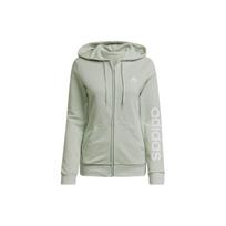 (WMNS) adidas Logo Full-Zip Hoodie 'Linen Green' Women's HK9662 L
