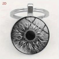Evil Dragon Eye Metal Keychain Pendant - European American Fashion