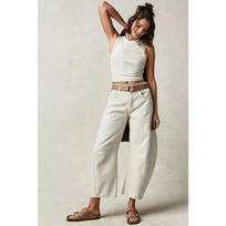 Women S Loose Wide Leg Denim Pants Casual Washed S