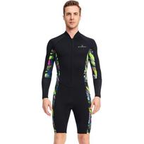 Mens 1.5mm Full-Body Wetsuit Snorkeling Surfing Diving UV Protection Summer Winter Use Chloroprene Neoprene Medium