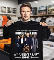 Geri detektyvai Puikūs partneriai Hudsonas ir Rexas 6-osios metinės 2019 2025 Marškinėliai Unisex T-shirt XXXL