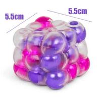 Creative Squishy Rubik's Cube Cubic Fidget Toys ASMR Colored Pearl Ball Block Squeeze Toy Fun Anti-stress Sensory Adult Gifts