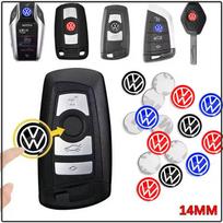 5/10 vnt. 14 mm automobilio rakto emblemos lipdukai Automobilio valdymo rakto logotipo priedai Volkswagen Golf-7 4 5 6 CC T-ROC Sharan Passat B5 6 7 Polos Tiguan R Line 5Pcs juoda