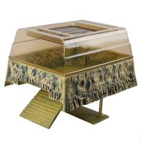 Turtle Basking Dock with Ramp Resin AntiSlip Aquarium Rock Cave Mesh Top