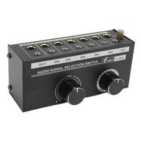 su garsumo reguliavimo rankenėle 6 krypčių garso jungiklis Stereo garso jungiklis garsiakalbiui, žemų dažnių garsiakalbiui juoda