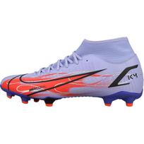 Vyrams skirti sportbačiai Kylian Mbappé x Nike Mercurial Superfly 8 Academy MG Flames, šviesiai violetiniai/indigo spalvos/burst DB2857-506 43