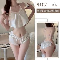 New sex underwear sexy lace-up belly pocket shorts set pure girl lace clothing sexy woman average size [wearable weight: within 65kg]