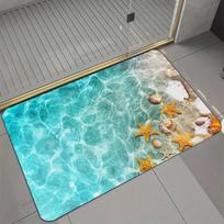 Starfish Printed Rug Soft and Mat Runner Rug Carpet Living Room Kitchen Hallway Bathroom Dining Reading Easter Valentine Decor 30x40cm Diatom mud