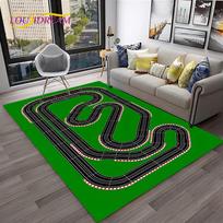 Child Playmat Traffic Highway City Playroom Carpet Rug for Home Living Room Bedroom Doormat Decor, Area Rug Non-slip Floor Mat 40x60cm(15x23in)