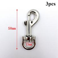 3pcs Rotating Snap Hook Zinc Alloy Trigger Clips High Quality Belt Keychain  Keychain 58x13mm