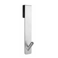 1/2Pcs Traceless Hook Frameless Glass Doors Up to 3/8 Inch Thick Shower Hook Stainless Steel Bathroom Towel Hook Bathrobe Hanger Short