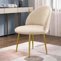 1Pc Duckbill Chair Cover Velvet Curved Back Dining Chair Covers Low Back Stretch Chair Slipcovers for Kitchen Hotel Office