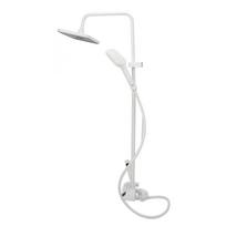 Rainfall Shower Head Set Push Button High Pressure Multiple Water Spray Modes Shower System for Bathroom