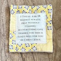 Creative Individually Colorful Pocket Prayer Quilt with Cross Inside Prayer Gifts Handmade Sew Quilt Christmas Gifts