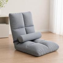 Folding Floor Chair with Back Support Adjustable Padded Sofa Lounger Velvet Sponge for Kids Adults Bedroom