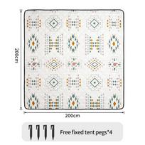 200x300 Outdoor Large Picnic Mat Lawn Mat Moisture-Proof Camping Mat Large Machine Washable Thickened