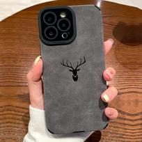 Tinka Elk Head iPhone 12/13promax Apple 14 telefono dėklui XR pilnai apvynioti kraštai xsmax zomša 7G/8G gray