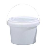 10 vnt. plastikinių gėrimų kibirų su dangčiais ir rankenomis, vakarėlių puodeliai kokteiliams, ledams, užkandžiams, daugkartinio naudojimo maisto konteineriai vasaros paplūdimio barui, alui 500ML balta