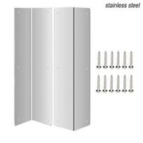 2Pcs Stainless Steel Corner Guards 89 Degree Angle Weed Whacking Protection B