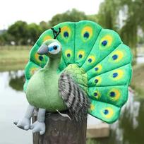 Peacock doll bird doll cute blue peacock ornament rag doll girl children's gift plush toy 30cm