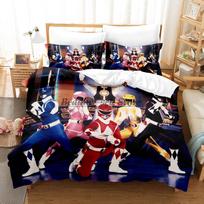 1995 Mighty Morphin Bedding Set Single Twin Full Queen King Size Bed Set Aldult Kid Bedroom Duvetcover Set 3D EU Single(135*200cm)3pcs