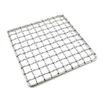 Barbecue Net Foldable Portable Camping Grill Rack Stainless Steel Cooking Stand for Camping Hiking Outdoor Cooking High Temperature Resistant BBQ Square