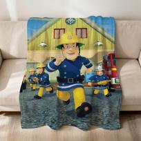 Flanelė minkštas šiltas juokingas pliušinis pledas vaikiška sofa F-f-Priešgaisrinės tarnybos svetainė augintinio animacinis s-Sams namai miegamasis dovana namai Automobilio nešiojamas 75x90cm