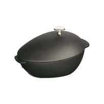 Moulière - Staub - 1102523 - Fonte - 25 cm - Noir Mat - Bt Nickèle juoda