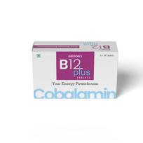 Bakson's B12 Plus Tablets Vitamin B12 Supplement For Energy Metabolism Vitality Wellness Support 30 Tablets 3 Strips