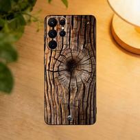 Natural Wood  Phone Case For Samsung S25,S24,S21,S22,S23,S30,Ultra,S20,Plus,Fe,Lite Black Shell Samsung S20plus5G