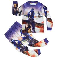 Long Sleeve Set, Avatar, Digital Printing, Character Dress-Up Clothing, Children'S Long Sleeve Loungewear Set 7717 140 gray