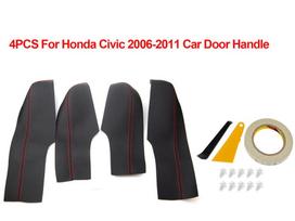 Interior door panel foreskin Civic eighth generation 4 doors-black red line