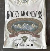 Vintage Rocky Mountains Colorado T-Shirt, Outdoor Discovery Graphic Tee, XL