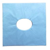 100pcs Disposable Face Hole Cover Non-woven Fabric Salon Pillow Towel  Massage Table blue-2