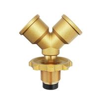 Brass Valve Fittings Y-shaped 4-point Gas Splitter Adapter stress relief with switch Gas tap changer Liquefied gas tank A