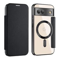 Europe and the United States popular for Google pixle8a flip card magnetic suction leather case pixel9a gold shield business protective case PIXEL 7A
