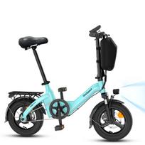Bodywel T16 Pro Miesto kelionėms Sulankstomas elektrinis dviratis 36V10Ah 250W Variklis 14 colių Padangos Važiavimas lauke 45KM Maksimalus nuotolis Elektrinis dviratis mėlyna