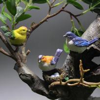 4Pcs/Set Birdie Figurines Micro Landscape Ornaments Bird'S Nest Bird Eggs Mini Gardening Bonsai Simulation Model Dollhouse Decor 4Pcs/set