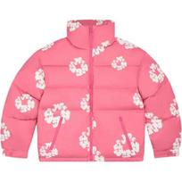 Denim Tears Cotton Wreath Puffer Jacket 'Pink' Men's FW25ODP11842609 M