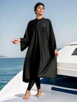 2026 Middle Eastern Style Women's Full Coverage Swimsuit - Arabic Conservative Sun Protection Swimwear for Europe and America M
