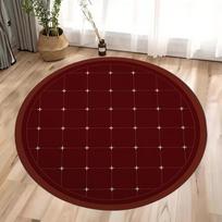 Ankor Red Carpet Living Room Luxury High-End Style Sofa Coffee Table Floor Mat Bedroom Bed Rug Round Rug 40X40CM