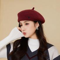 Korean Style Autumn and Winter New Beret Fashionable and Versatile Women's Face Showing Small Hat Sweet Trendy Knitted Fashion Hat