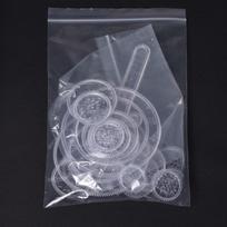 22 dalių vaikų magiškas kaleidoskopas, piešimo ir tapybos trafaretų liniuočių rinkinys 1 Pack gray
